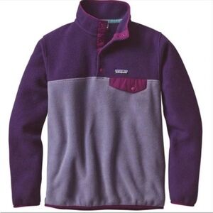 Patagonia Purple and Gray Sweatshirt